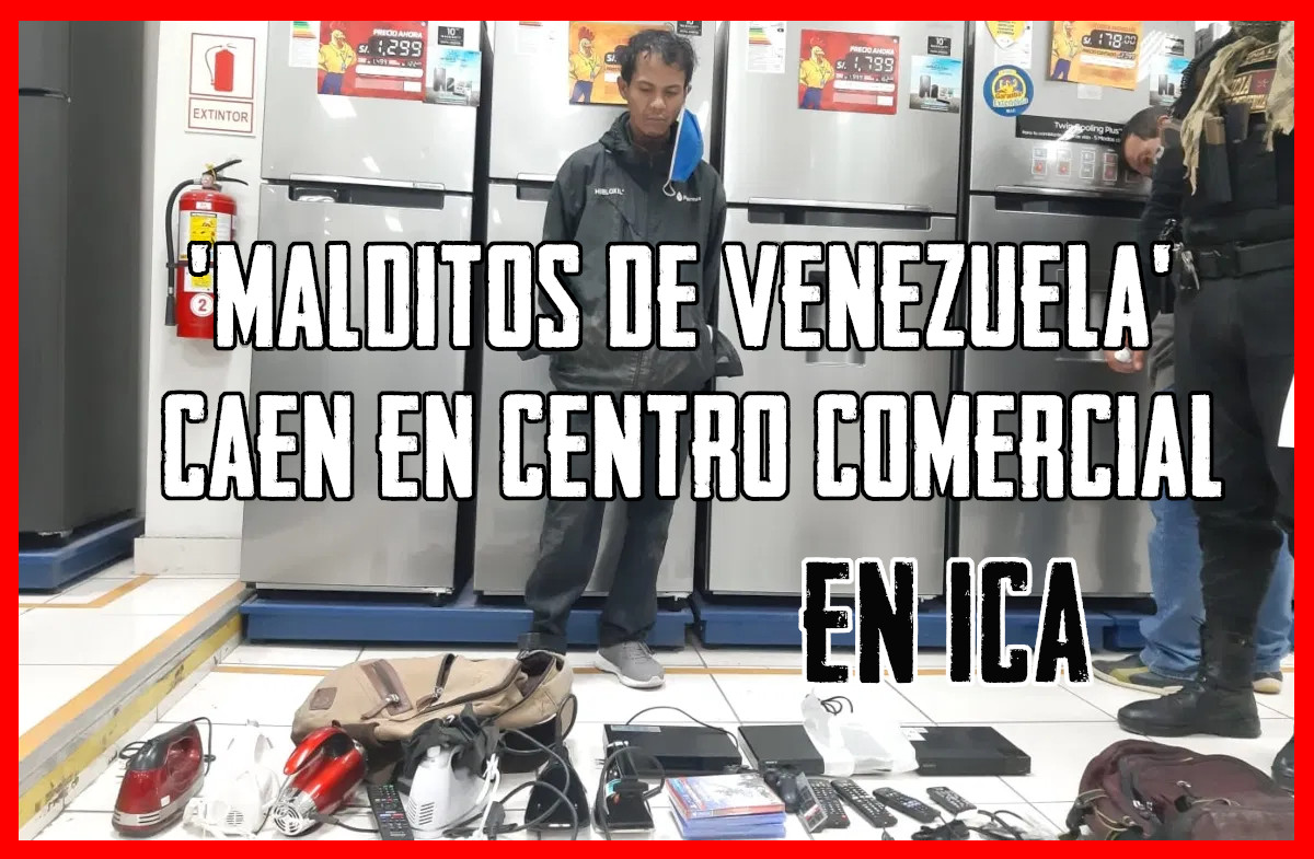 ‘Malditos de Venezuela’ caen en centro comercial