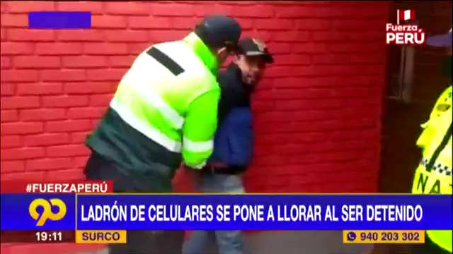 🔴 Venezolano ladrón de cerulares se pone llorar al ser detenido en Surco