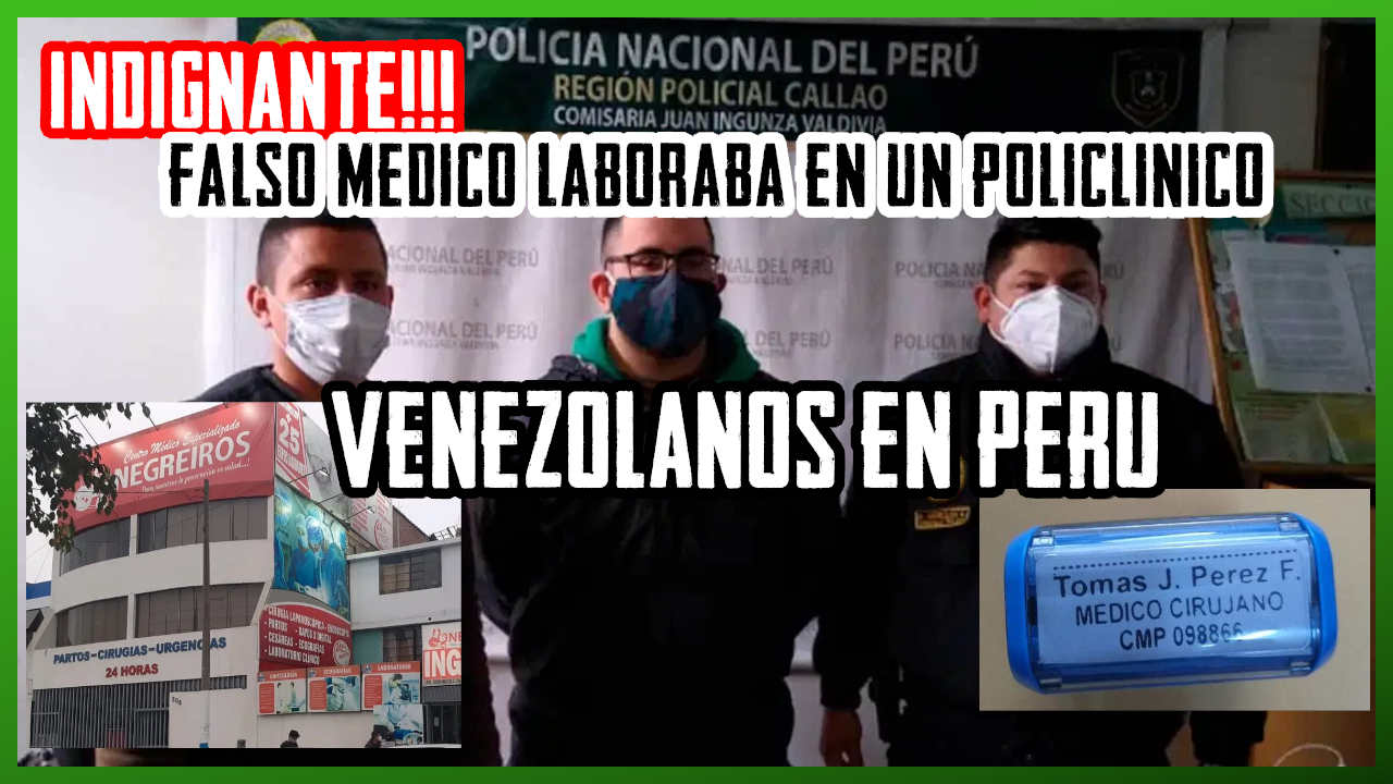 🔴 Falso médico venezolano atendía en centro de salud del Callao 