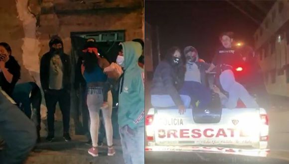 ⛔ Catorce personas entre venezolanos son detenidos durante fiesta en Huancayo